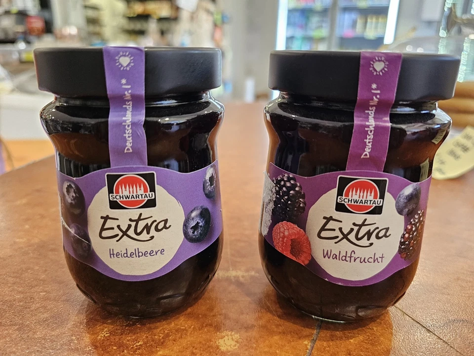 Peach,  Blueberry, Wild Fruit And Cherry Jam 340gr/ $5.49 Each - image 1 of 3