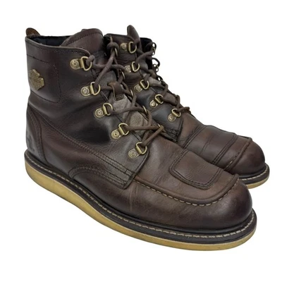 Botas de montar Harley-Davidson Hagerman de cuero marrón de 5 pulgadas para hombre 10,5 Foto 1 de 4