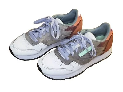 Zapatos Reebok CL Ripple para mujer talla 8 cuero blanco beige gamuza naranja FX2991 Foto 1 de 4