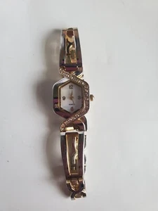 Ladies Watch White Face, Geometric metal band - Picture 1 of 2