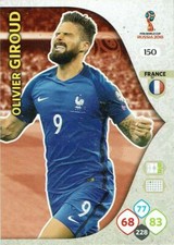 2018 Panini Adrenalyn XL World Cup Russia World Cup No. 150 Olivier Giroud