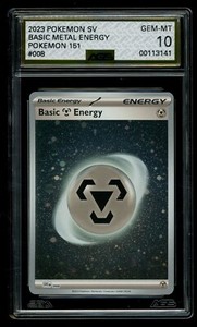 2023 Pokemon SV Pokemon 151 Holo Basic Metal Energy #008 AGS 10 GEM MINT