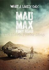 Mad Max Fury Road. Movie Poster A1 A2 A3