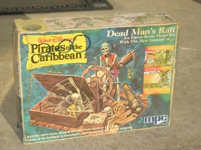 RARE 1972 MPC Pirates of the Caribbean Model Kit "Dead Man's Raft" , Box, Inst - Image 1 of 4