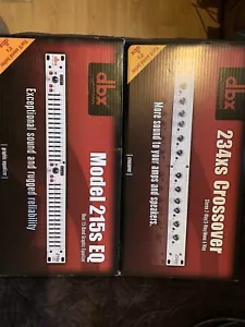 DBX 234XS Stereo 2/3-Way/Mono 4-Way Crossover + DBX EQ 215S + BBE 882i Sonic MAX - Picture 1 of 16