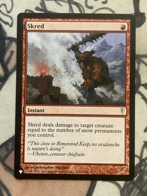 MTG Skred Coldsnap The List Reprints 97/155 Regular Common Magic The Gathering - Image 1 of 2