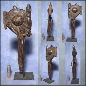 HAMMER BAOULE Elfenbeinküste AFRICANTIC Afrikanische Erste Kunst Afrikanische Statue - Bild 1 von 6