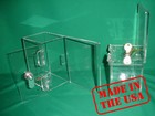 Strong Acrylic Fundraising Donation Box with Lock and Keys "DJ100"