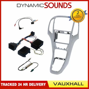 FK-891/2 Double Din Car Stereo Fascia Fitting Kit Silver for Vauxhall Astra J - Picture 1 of 1