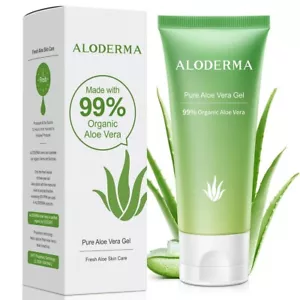 Aloderma Gel di Aloe Vera 99% Biologico Prodotto entro 12 Ore dalla Raccolta, Rinfrescante T - Foto 1 di 7