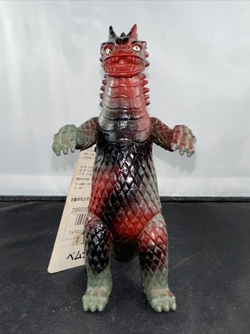 1983 Bandai Ultraman Monster Series 6” Bemular vintage RED GREY WITH 1989 Tag!!! Cover