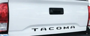 2016-2023 Tacoma Tailgate Insert Overlay Letters Vinyl Wrap Matte Black 3M 2080 - Bild 1 von 2