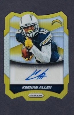 Keenan Allen 2014 Panini Prizm GOLD Auto Die-Cut #A-KA /10 - Image 1 of 2