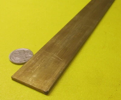 360 Brass Flat Bar 1/8" Thick x 1 1/4" Wide x 72.0" Length - Image 1 of 4