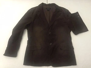 Men’s CALVIN KLEIN JEANS Blazer Jacket Corduroy Lined Brown Chocolate Size XL - Picture 1 of 14