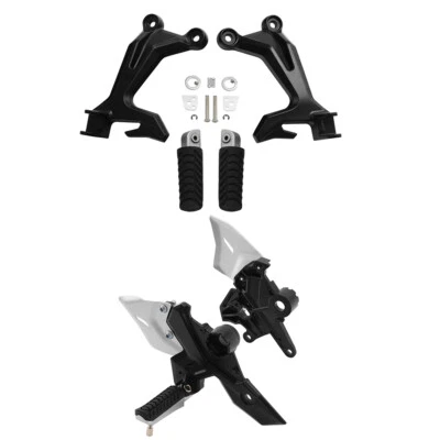 Передние и задние ножные колышки кронштейн педали подходит для Kawasaki Ninja 650 Z650 2017-2025 - Изображение 1 из 4