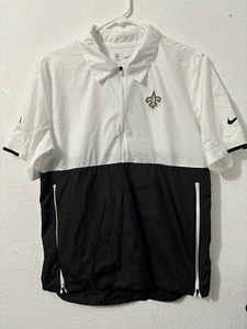 Nike Men’s New Orleans Saints Short Sleeve Sideline Coaches Jacket Small - Picture 1 of 6