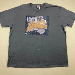 Harley Davidson 2012 Womens Shirt Black thiel wheels Size XL Upper Sandusky OH - Picture 1 of 9