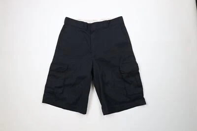 Pantalones Cortos Carga Vintage Y2K Dickies Para Hombres Talla 34 Desteñidos Deletreados Calce Suelto Negros Foto 1 de 4