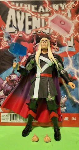 Marvel Legends THOR HERALD of GALACTUS - CONTROLLER BAF SERIES + GREAT COMIC Cover
