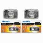 2 pc Philips High Low Beam Headlight Bulbs for Nissan 200SX 210 240SX 300ZX ey