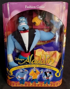 Vintage 1993 Mattel Disney Aladdin Mode Genie 12" Puppe mit alberner Mütze UNGEÖFFNET - Bild 1 von 13