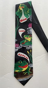 Corbata Budweiser Frogs 1996 para hombre de colección corbata Anheuser Busch colección genuina - Imagen 1 de 9