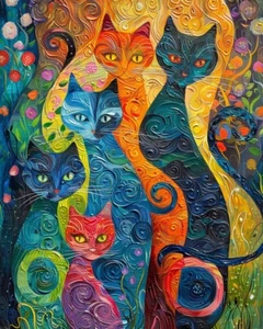 Diversas obras maestras maullido 8x10 impresiones de arte para gatos bellas artes felinas 21700888 - Imagen 1 de 1