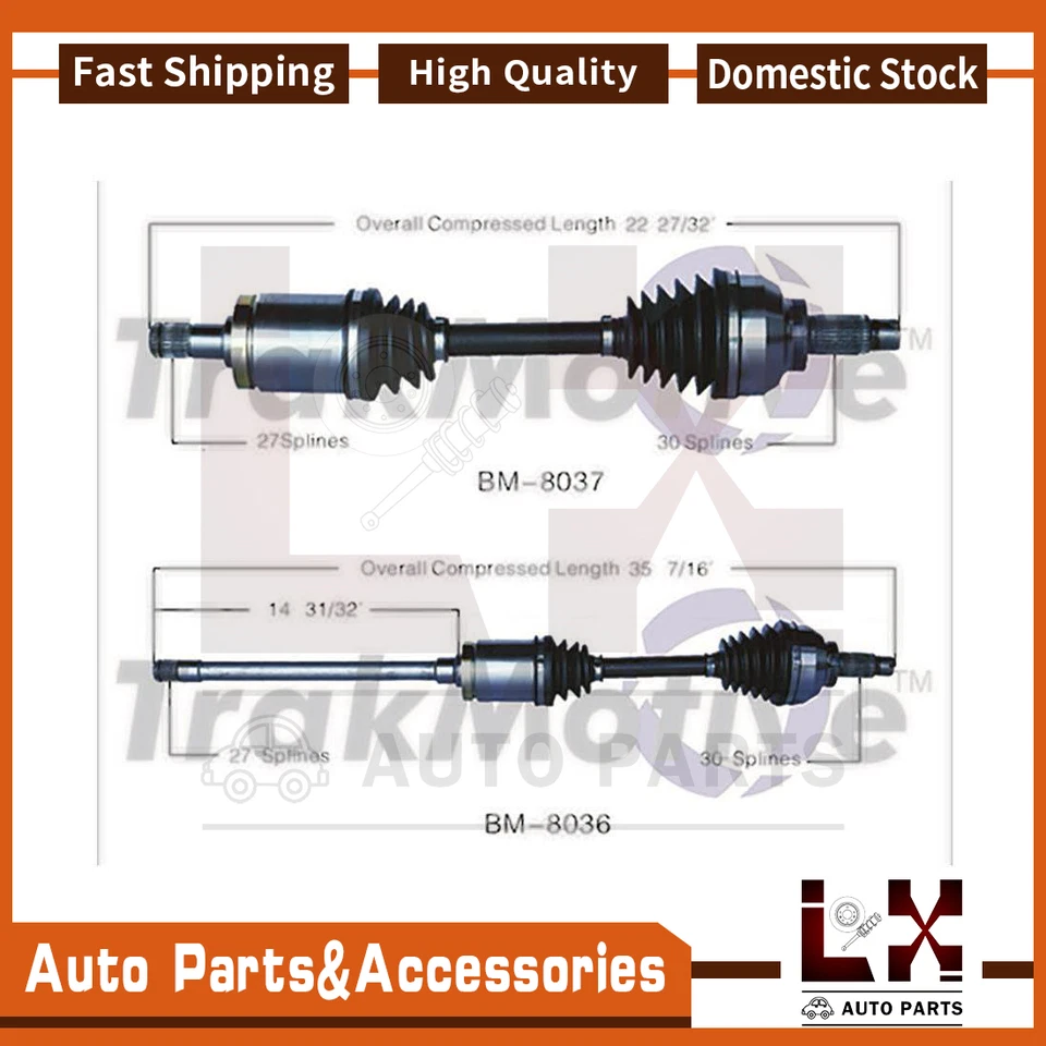 Eje delantero TrakMotive 2 CV para BMW 325xi 2001-2005 BMW 330xi 2001-2005 Foto 1 de 4