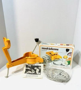 Vintage 70's Moulinex 445. Mouli- Julienne. 5 Disc Slicer , Shredder, And Grater - Picture 1 of 10