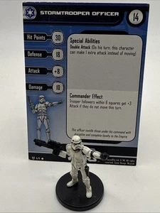 Star Wars Miniatures Attack on Endor STORMTROOPER OFFICER #4 With Card - Picture 1 of 1