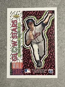 Upper Deck Fun Pack #61 1993 Tom Glavine Glow Stars MLB Atlanta Braves - Imagen 1 de 3