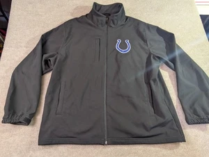 NFL Hombres Indianapolis Colts Chaqueta Grande Negra Cremallera Completa Rendimiento NFL - Imagen 1 de 18