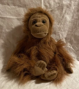 Aurora Affe Stofftier - 10 Zoll Orang-Utan Stofftier. Braun - Bild 1 von 4
