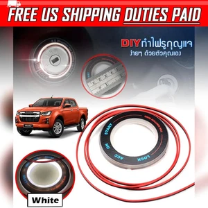 Kit Cablaggio Kit BIANCO LED Accensione Foro Chiave Anello Luce per ISUZU D-MAX 2019-2022  - Foto 1 di 6