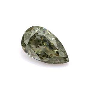 0.16 Ct Natural Fancy Color Green Diamond Pear SI1 GIA Certified Rare Jewelry - Picture 1 of 7