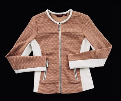 Chaqueta de Moto G.I.L.I Ponte Tejida Ajustada Salmón Ligero Nueva Sin Etiquetas Talla 6 Foto 1 de 4