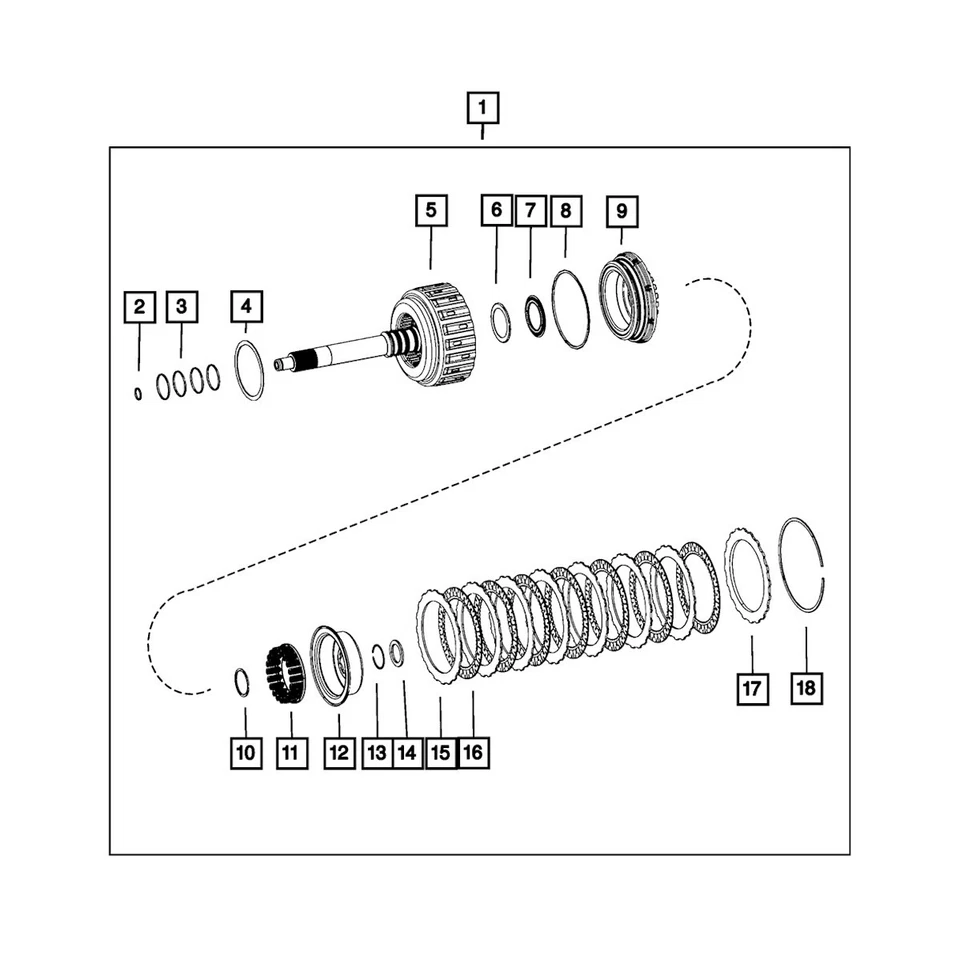 68269638AA Mopar pistón de transmisión automática para Ram 3500 5500 4500 2013-2015 Foto 1 de 1