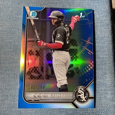 2022 Bowman - Chrome Prospects Elijah Tatis #BCP-23 Blue Refractor /150 (RC) - Image 1 of 3