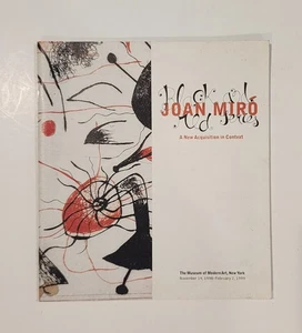 Joan Miro Catalog Black and Red Series, Museum of Modern Art NYC 1998 - 1999 - Imagen 1 de 3