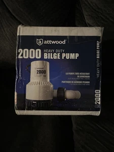 Attwood 4760, HD 2000 Water Pump 1390 GPH 12A - 13.6VDC - Picture 1 of 5