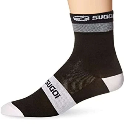 SUGOi Zap Bike Socks, Black/White, Small - Image 1 of 2