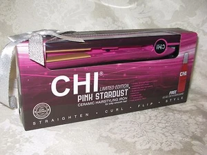 Plancha de peinado/alisado de cerámica CHI edición limitada rosa Stardust de 1". Nuevo - Imagen 1 de 4