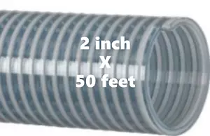 2 Zoll x 50 Fuß Wassersaugschlauch klar PVC - Kanaflex 110 CL - Bild 1 von 2