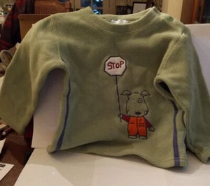 FOX BABY FLEECE PULLOVER 18-24 MONTHS SHOULDER SNAPS MADE IN ISRAEL PREOWNED - Picture 1 of 2