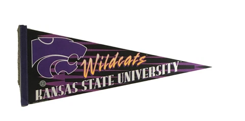 VINTAGE KANSAS STATE UNIVERSITY CLASSIC 12 x 30 FELT PENNANT, WILDCATS, K-STATE Cover