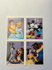 U. S. Block of 4 SC 4025-28 Art of Disney Romance  MNH 2006 - Picture 1 of 1