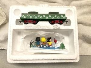 Hawthorne Village Snoopy Peanuts Railroad Train Ice Skating Christmas Winter - Picture 1 of 10