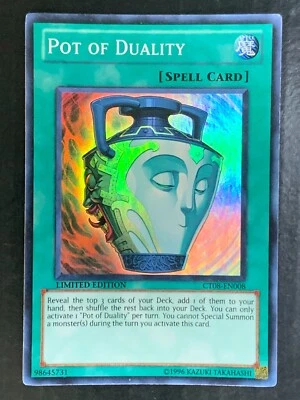 Pot of Duality CT08-EN008 Super Rare Limited Ed Yu-Gi-Oh! Konami - Image 1 of 4