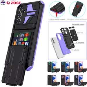 For Samsung A16 A06 A15 A55 A35 A25 A13 A14 A05S Case Shockproof Card Slot Cover - Picture 1 of 70